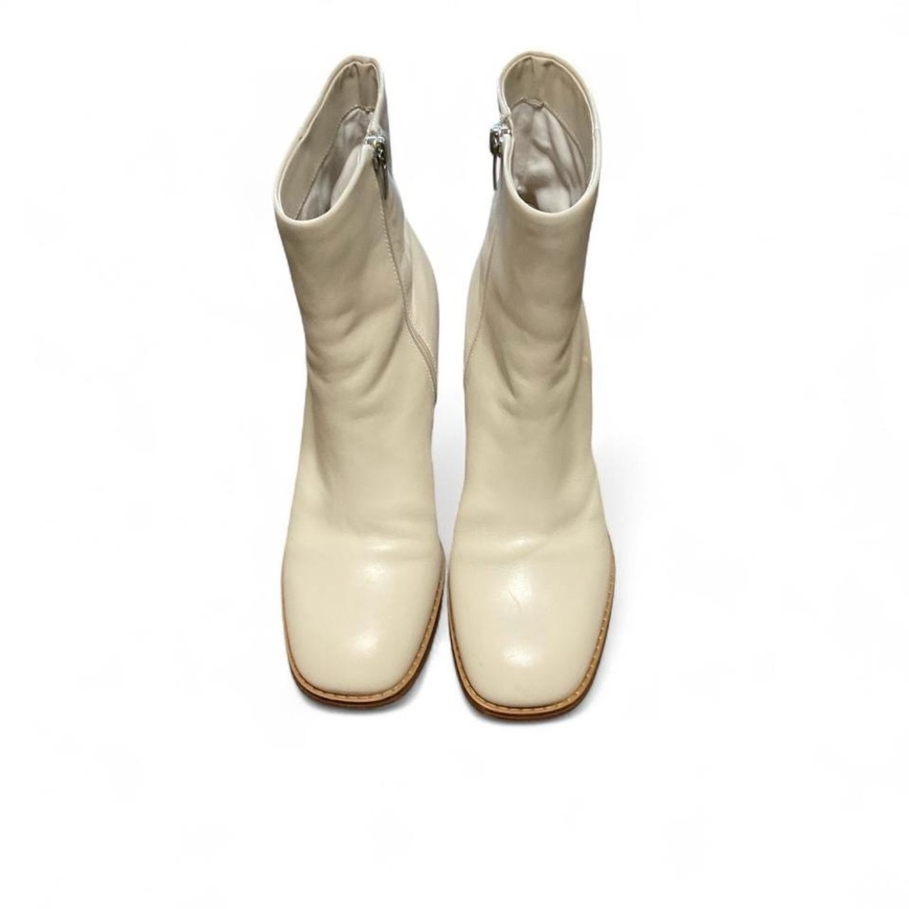Elegant Cream Ankle Boots